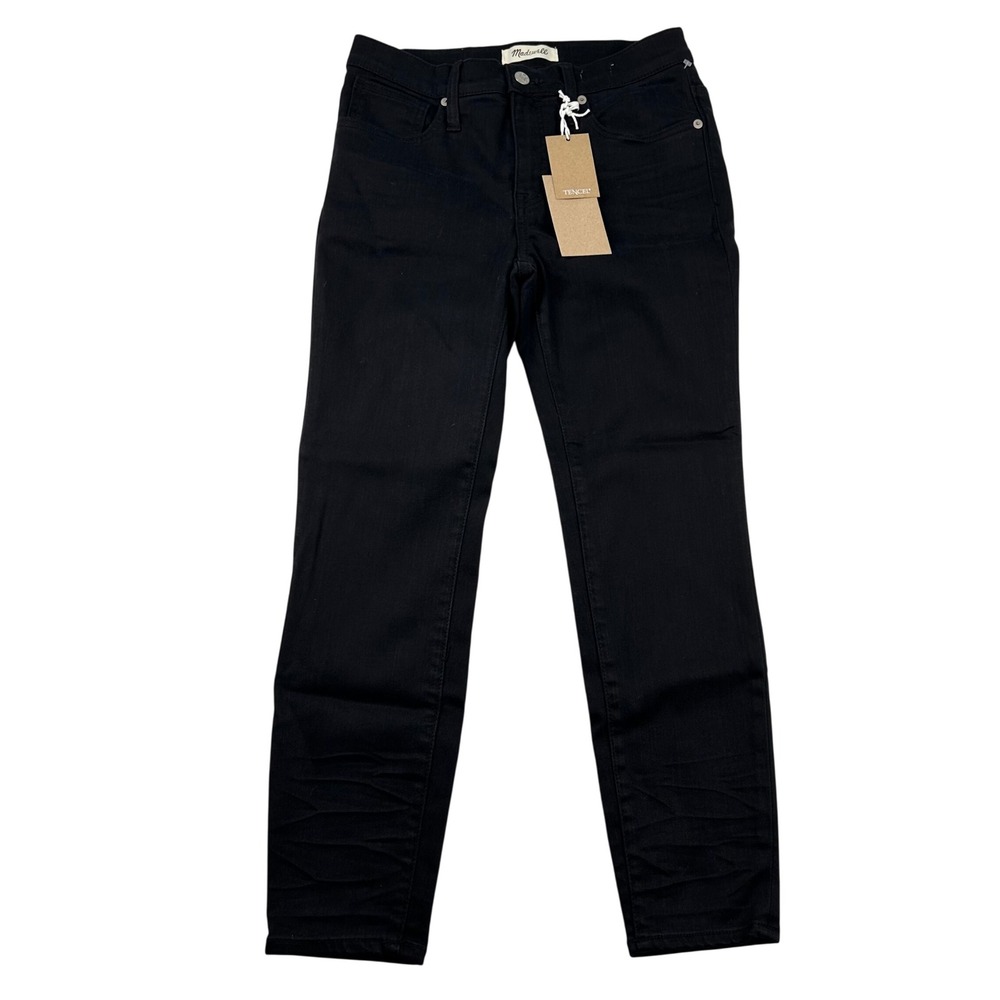 Madewell Jeans Womens 28p Petite High-Rise Skinny Black Petite Tencel Soft Denim